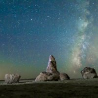 Ночной пейзаж в пустыне Негев :: Алексей Каценбоген