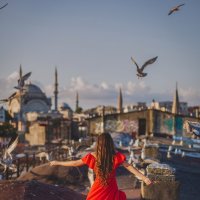Рассвет на крыше Стамбула :: Ирина Лепнёва
