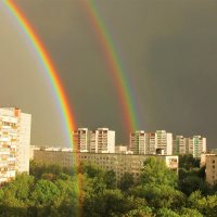 ДВОЙНАЯ РАДУГА - ХОРОШАЯ ПРИМЕТА :: Валентина 