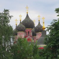 Купола Тихвинского храма в Алексеевском :: Ольга Довженко