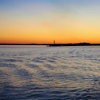 Закат над Ладожским озером :: Елена Даньшина