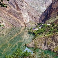 пейзаж с живым зеркалом и маленьким селеньем :: M Marikfoto