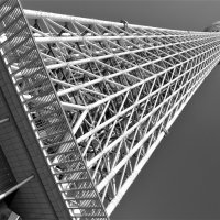 Устремленная в облака ТВ башня Tokyo Skytree 634 m. Токио Япония :: wea *