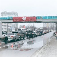 Погода руководит движением на дорогах. :: Татьяна Помогалова