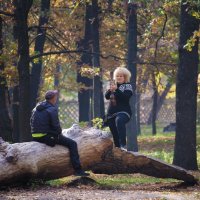 Фото-сессия в осеннем парке. :: barsuk lesnoi