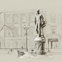 Москва . Памятник Есенину. :: В и т а л и й .... Л а б з о'в