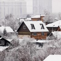 Зимние, белые шапки декабря. :: Петр Беляков
