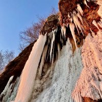 Абзанвский водопад на закате. :: Людмила Белякова