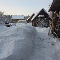 ЗИМА В ДЕРЕВНЕ :: Виктор Елисеев