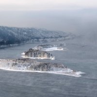 Плывущие островки в мороз. :: Марина Фомина.