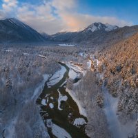 Река Псыш зимой :: Фёдор. Лашков