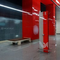 Колонная трёхпролётная станция мелкого заложения с одной островной платформой. :: Татьяна Помогалова