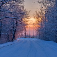 Зимний закат :: Наталья Димова