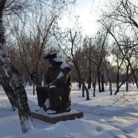 Шахтёр и  снег.... :: Андрей Хлопонин