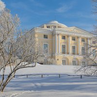 Павловский дворец зимой :: юрий затонов
