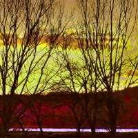 "Золотистий захід Сонця над набережною вишнівецького ставу" :: Ростислав Кухарук
