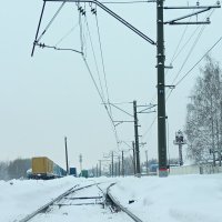 зимняя, железнодорожная песня в проводах :: Серж Поветкин