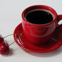 Кофе в красной чашке. :: Татьяна Гнездилова