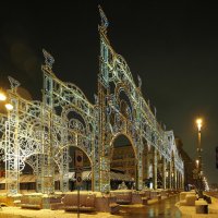 Тверская площадь со световыми инсталляциями. :: Евгений Седов