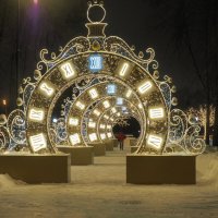 Новогодняя световая инсталяция. :: Евгений Седов