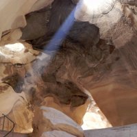 Луч света в колокольной пещере Бейт Гуврин. Израиль :: Светлана Хращевская