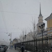 Снежный день в апреле :: Людмила 