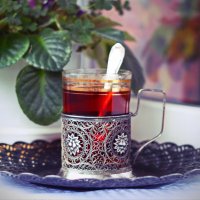 Чай в кружевах. :: Galina Serebrennikova
