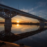 Мост.Закатный,майский вечер. :: Виктор Евстратов
