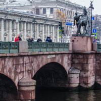 Аничков мост и Аничков дворец на Невском проспекте :: Стальбаум Юрий 