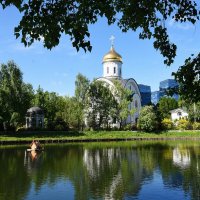 Москва. Храм преподобной Евфросинии, великой княгини Московской, Патриаршее Подворье в Котловке. :: Наташа *****