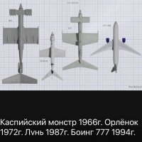 Размеры Советских экранопланов и Боинга 777 :: Alexey YakovLev