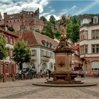 Корнмаркт со статуей Мадонны/Heidelberg, Germany/ :: Bo Nik