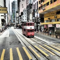 Двухэтажные трамваи - достопримечательность Гонконга :: wea *