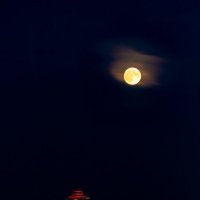 Луна над спящим городом :: Дмитрий Печенкин