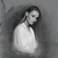 цифровой женский портрет. :: Елена Елизарова