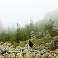 Туманное утро на горе Ицыл. :: Алексей Трухин