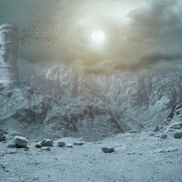 Кавказская башня на скале :: Свечение Язычество