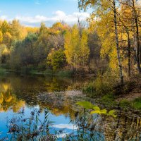 Прячется озеро в осенней тишине :: Юрий Морозов