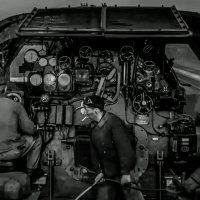 Рабочее место паровозной бригады.  Франция. 1938 год. :: Игорь Олегович Кравченко