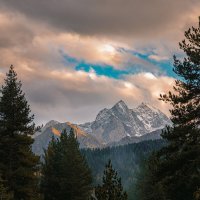 Закат на горе Караджаш. Архыз. Карачаево-Черкессия. :: Павел Сытилин