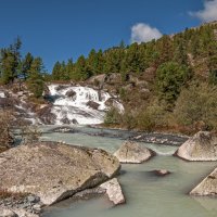 Водопады Иолдо-Айры :: Юрий Никитенко