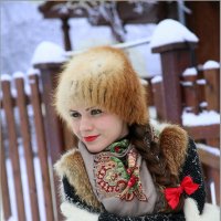 Женский портрет и ... немного зимы. :: Александр Дмитриев
