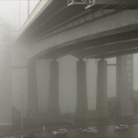 "Сюрпризы" погоды (полдень, туман, мост через р.Дон) :: Надежда 