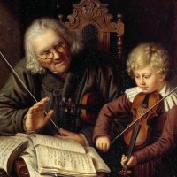Урок музыки - Константин Шрётер (1795-1835) :: Gen Vel