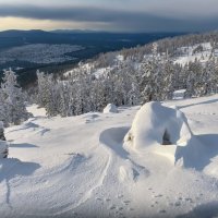 Зима на  горе Аргыджек :: Марина Фомина.