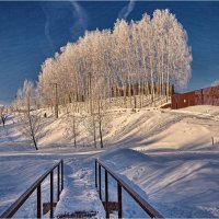 "Какой ясный морозный день. Мостик"© :: Владимир Макаров