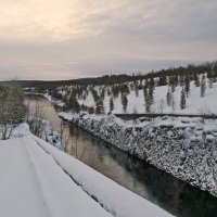 Отводящий канал Верхнетуломской ГЭС. :: Ирина Нафаня