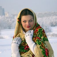 "В морозный день, вышла девица гулять." :: Александр Дмитриев