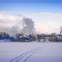 "Зимнее утро в городке"© :: Владимир Макаров