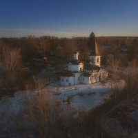 Воскресенская церковь в Тарусе на закате :: Дмитрий Шишкин